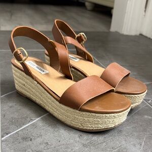 Steve Madden Brown Wedge Sandals